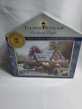 Thomas Kinkade 1000 Piece Puzzle Miller's Cottage Jigsaw 27"x20" Limited Edition