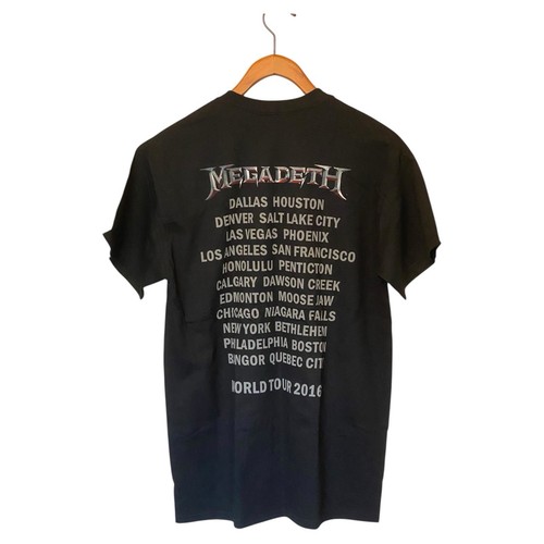 MegaDeath World Tour 2016 Black T-Shirt Men's M Music Band New NWOT Gildan - Picture 2 of 7