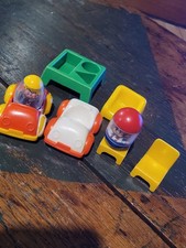 Hasbro Weebles Pilot Football Player Cars Chairs Lot Vintage Toys