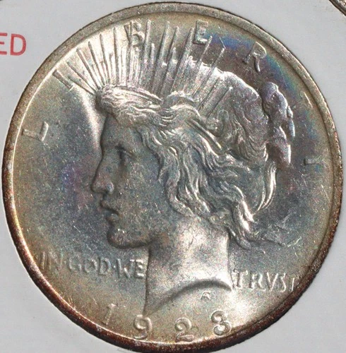 1923 Peace Silver Dollar $1 Philadelphia 90% Silver High Grade XF/AU Details