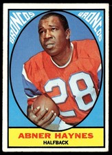 1967 Topps Football Card Abner Haynes Denver Broncos #35 EX