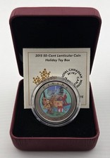 2015 Canada 50-Cent Lenticular Coin - Holiday Toy Box