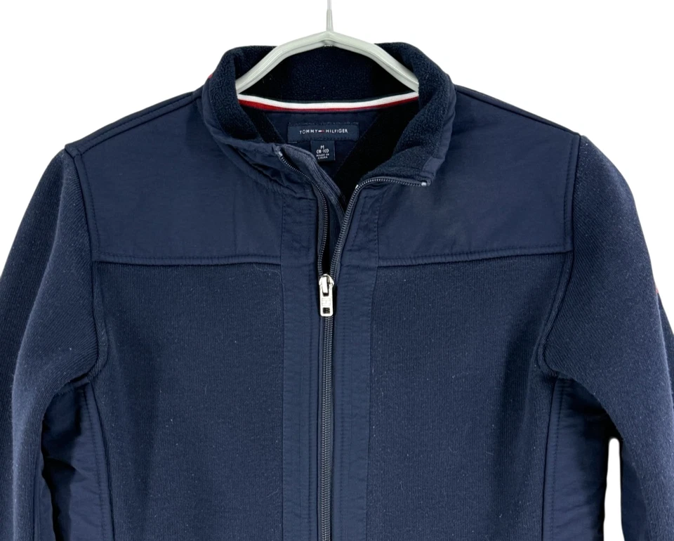 Tommy Hilfiger Boys Zip Full Fleece Pullover Sweater Size 8-10 Year - Image 2 of 4