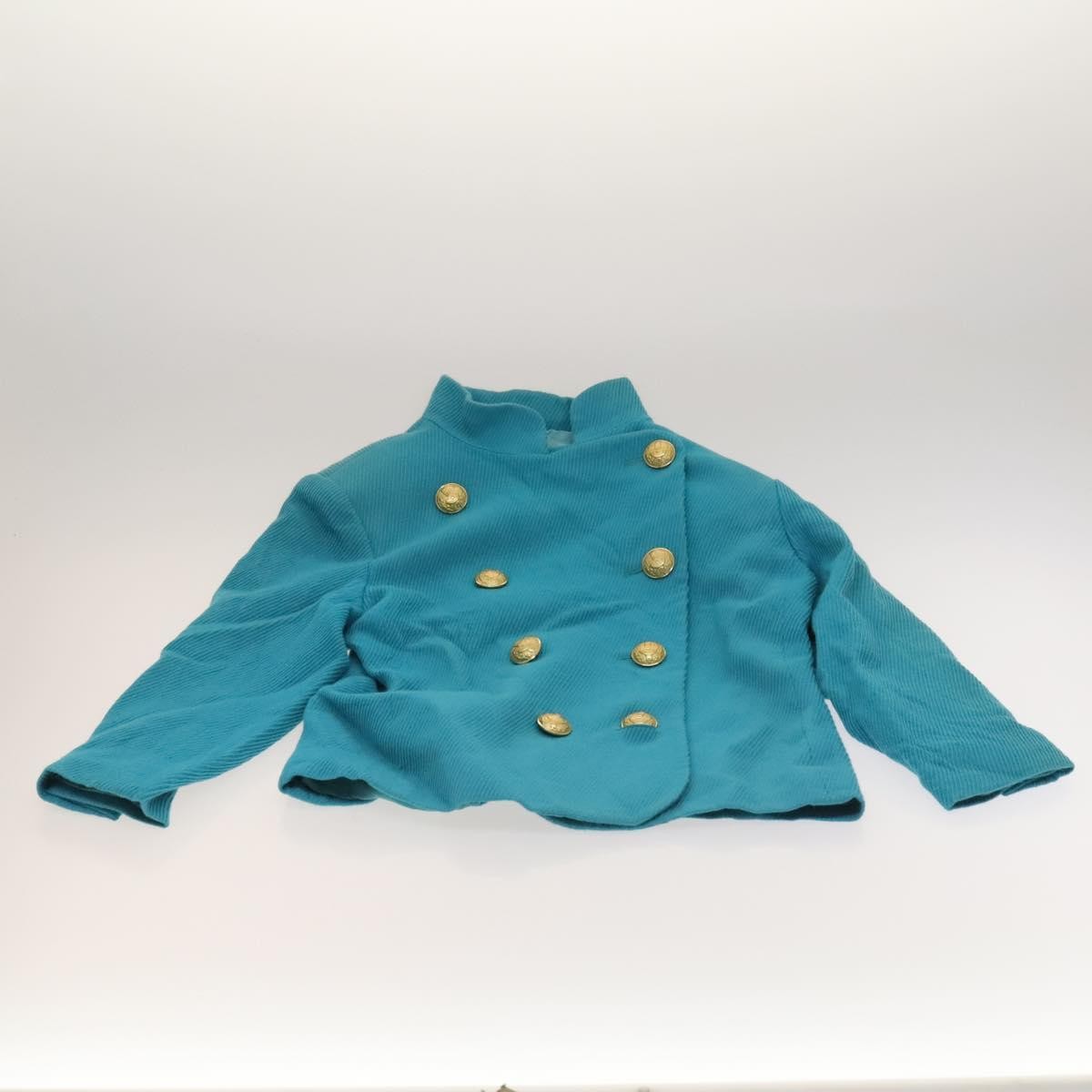 SAINT LAURENT Giacca Gonna Set Cotone Blu Autore kk477