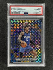 2022-23 Panini Mosaic Paolo Banchero #10 Stained Glass RC Case Hit SSP PSA 10 MT