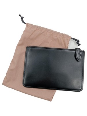 Alaïa Pochette Leder Clutch Damen Elegant Schwarz Klein