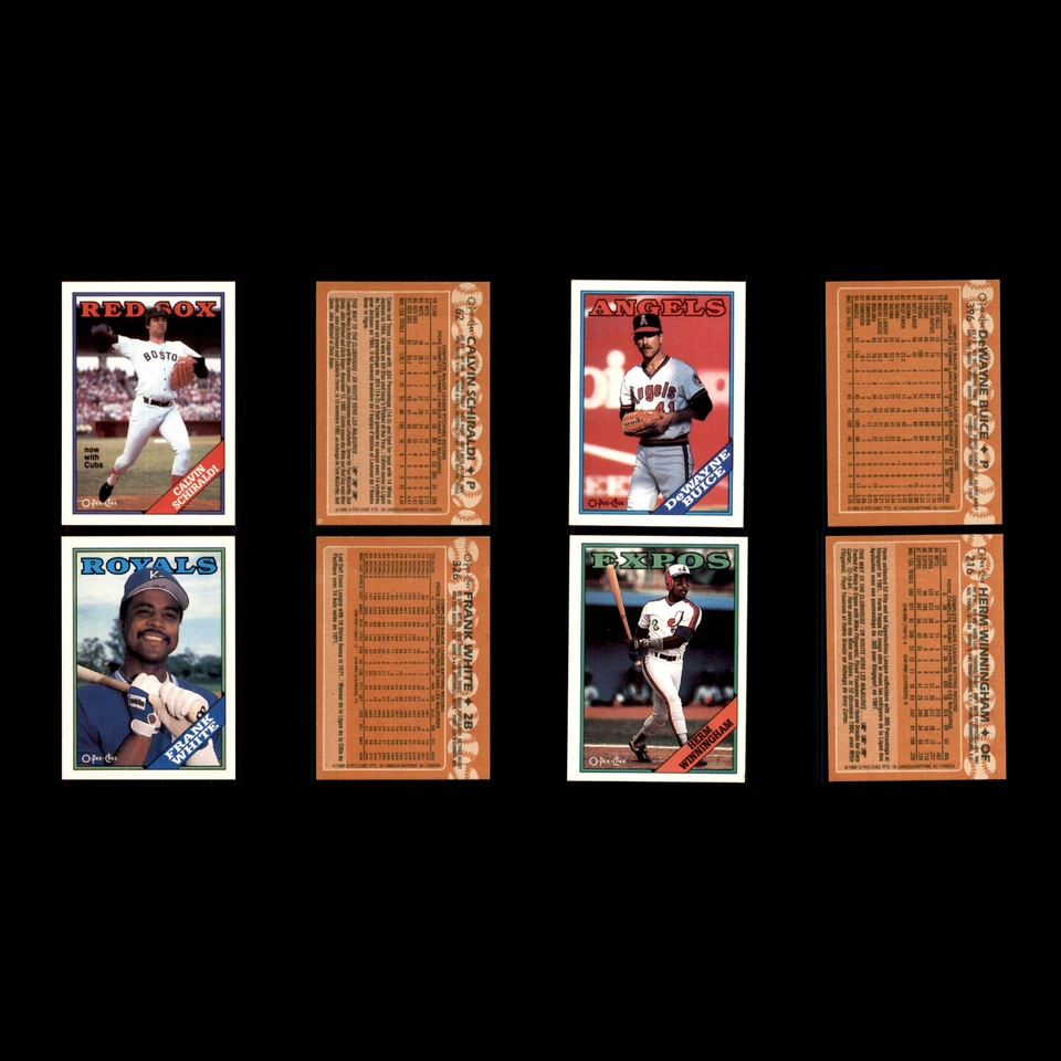 1988 O-Pee-Chee Baseball Lot 24 Cards Set Builder Lot Lee Smith  Bob Welch NM - Image 4 of 4