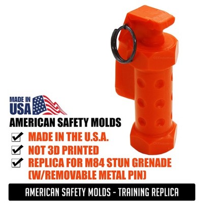 ASM  Training Prop - Compatible for M84 Stun Grenade (w/Removable Metal Pin)