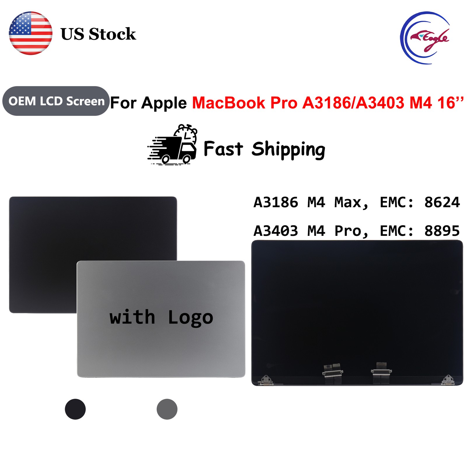 For Apple MacBook Pro A3186/A3403 16'' M4 2024 LCD Display Screen Digitizer-image