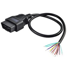 16 Pin J1962 OBD2 OBD-II Male Connector to Open Plug 1x Male connector Pigtail