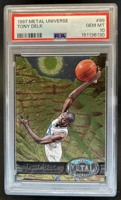 1997-98 Skybox Metal Universe Tony Delk #89 Hornets PSA 10 GEM MINT