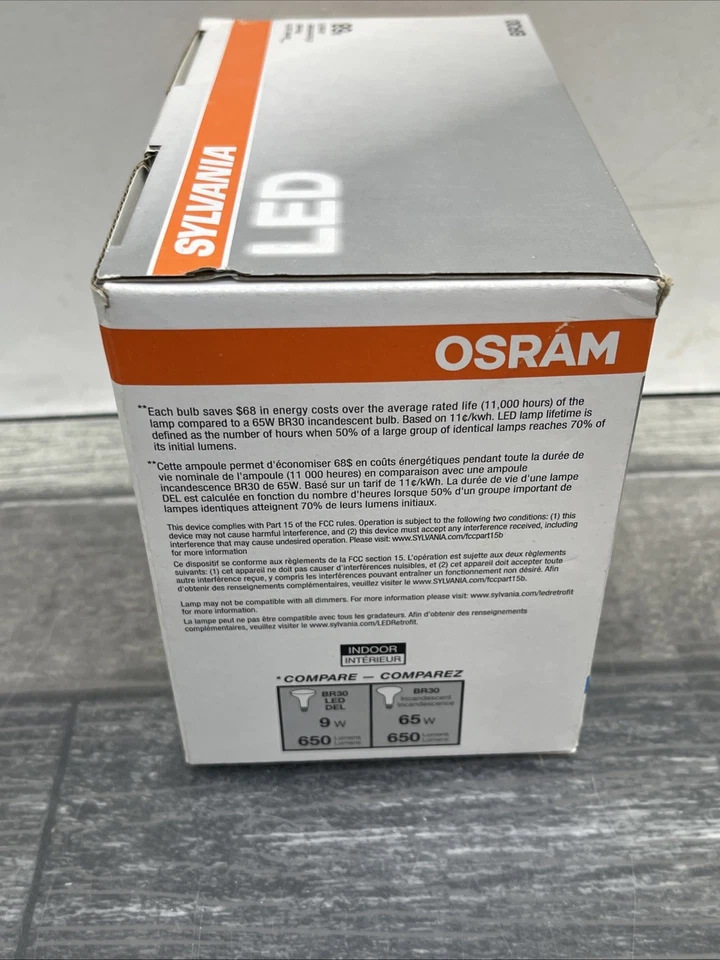 Sylvania LED Light Bulbs Dimmable 650 Lumens , 9 Watts, 2 Pack. {105}. - Image 4 of 4