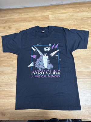 Vintage 80s-90s Screen Stars Best Patsy Cline Large  Black T Shirt Made In USA