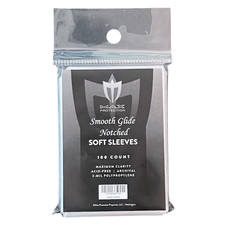 1000 10 Packs Max Protection Premium Card Easy Glide Notched Soft Sleeves