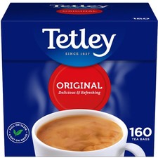 Tetley Original Tea Bags 160 Count (Pack of 1) 0.05 per strip