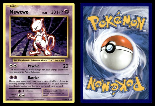 Mewtwo 51/108 Rare Evolutions Pokemon Near Mint