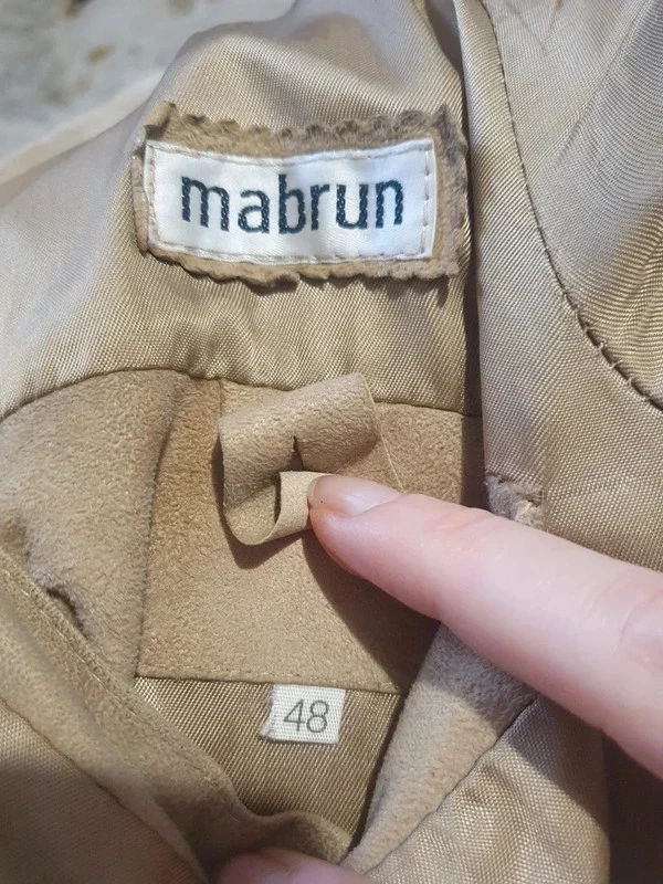 Mens Vintage Mabrun Genuine Suede Jacket - product detail image 8