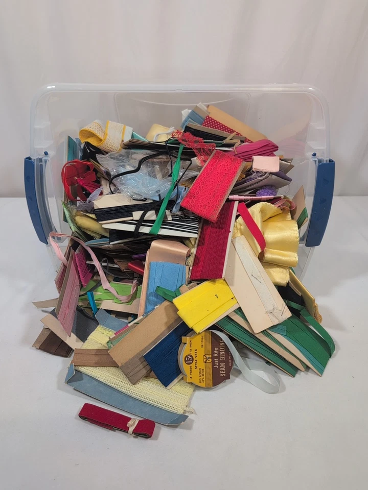 Gran Lote Más de 7 Lbs Cinta de Costura Sesgo Costura Encuadernación Dobladillo Revestimiento Abierto Foto 3 de 4