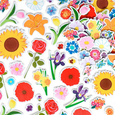 Foam Stickers, Flowers, Pack of 152