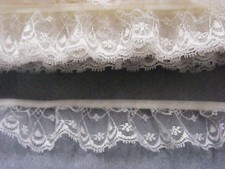 Gathered Lace Cream 20 metres  163 
