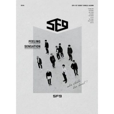 SF9 FEELING SENSATION 1st Debut Single Album CD+P.Book+Post Card
