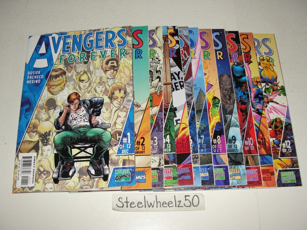 Avengers Forever #1-12 Comic Lot Marvel 1998 COMPLETE Kang Origin