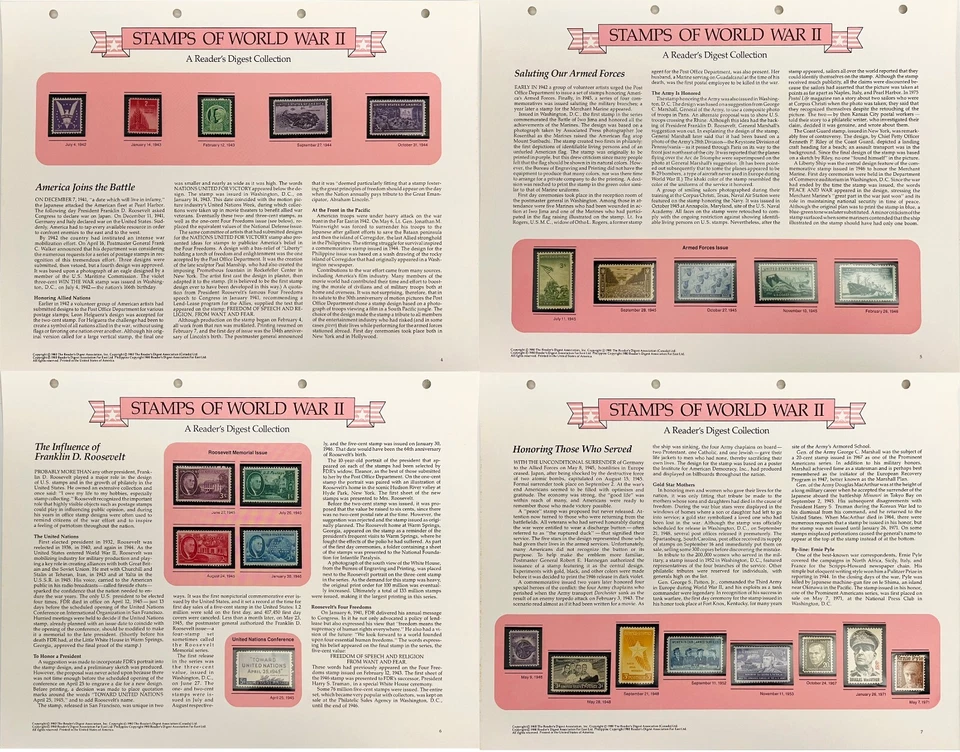 225+ US Postage Stamp First Day Covers FDC's 1978-1985 albums + 40 "WWII" MNH OG - Image 3 of 4