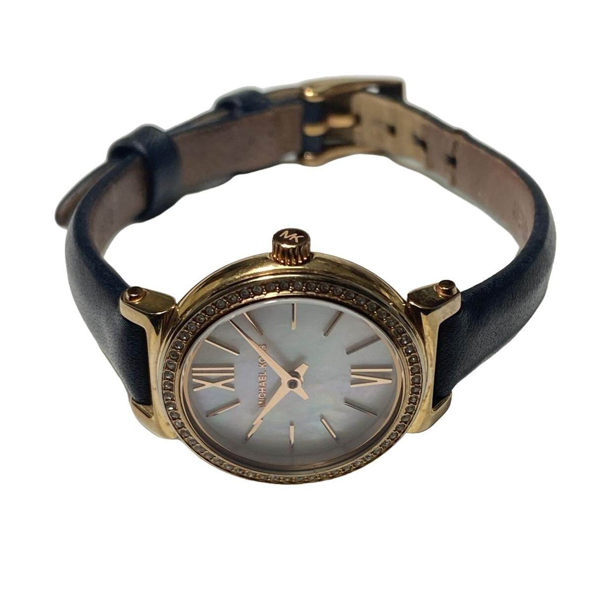 Auth MICHAEL KORS Sofia MK-2849 251912 Black Women
