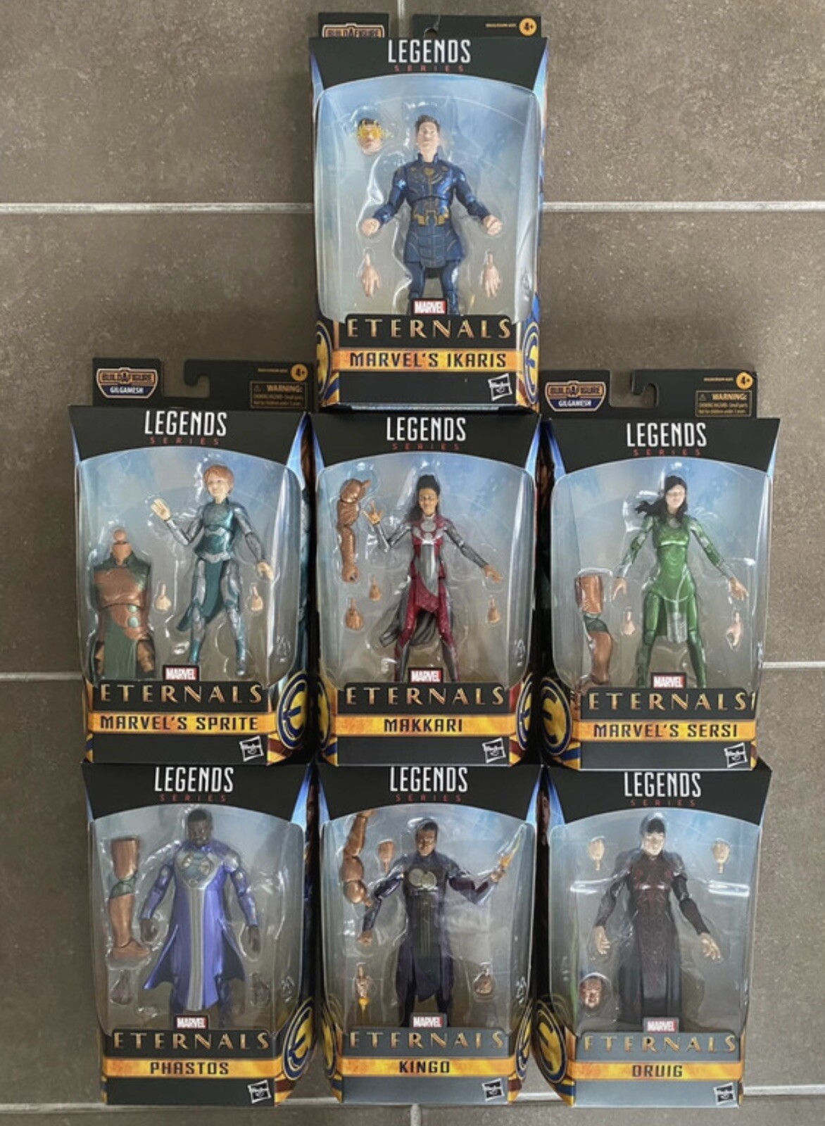 Marvel Éternals Pack Intégral 7 Figurines Articulées Jouet Collectionneur Hasbro