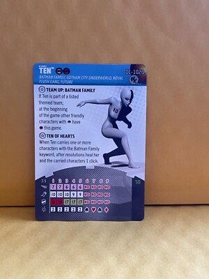 Heroclix Ten Team-Up Card DC-102.1! Limited Edition DC Royal Flush Gang!