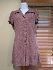 Wild Fable Short Sleeve Button Front Romper M