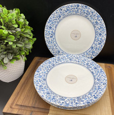 Laura Ashley Edita's Garden Blue Spring Floral Fine Porcelain 8" Salad Plate NEW
