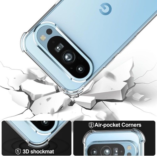 Coque Claire Pour Google Pixel 9/9 Pro / 9 Pro XL Slim ARMOUR En Silicone - Photo 8 sur 21