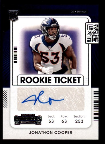 2021 Panini Contenders #279 Jonathon Cooper AU RC