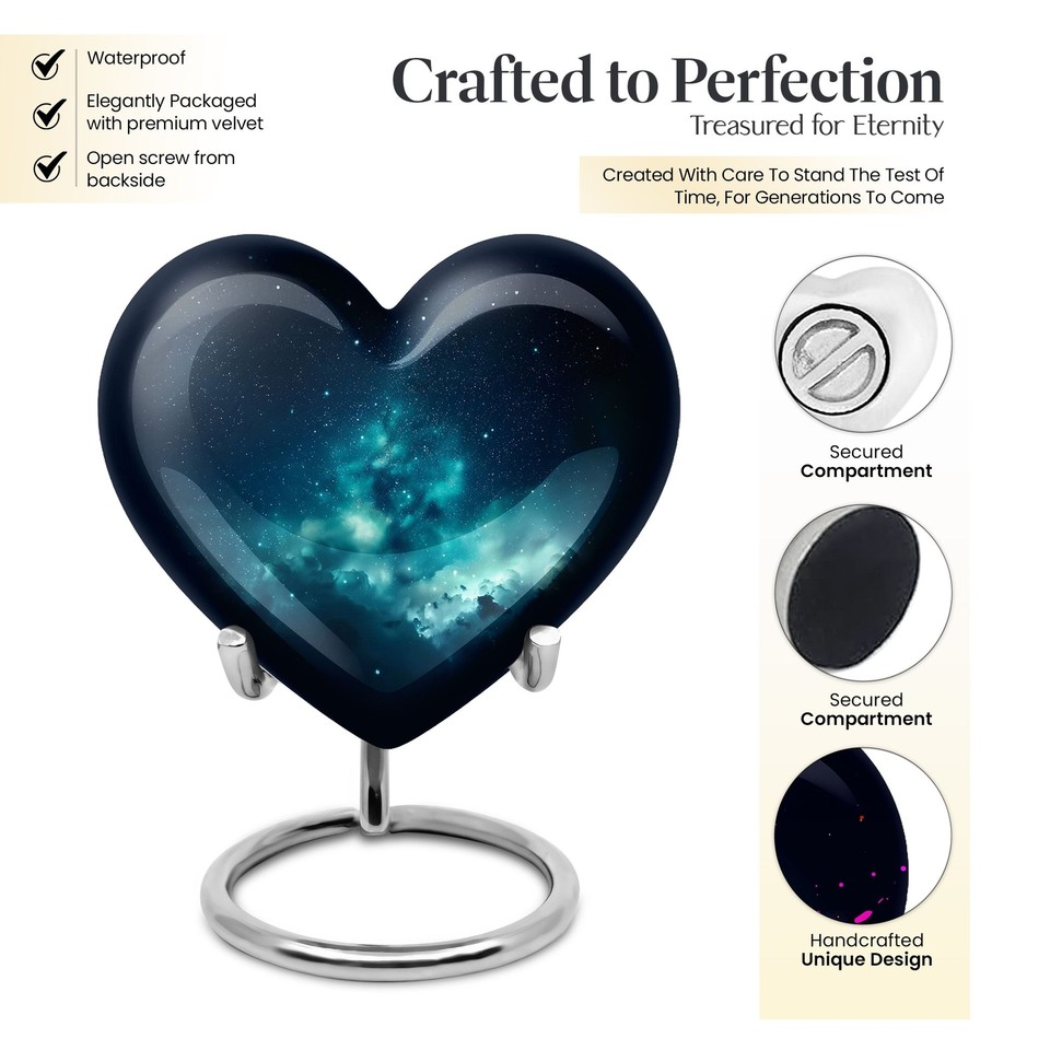 Slumbering World Tiny Urn For Adult Women Ashes Decorative Urn For Home