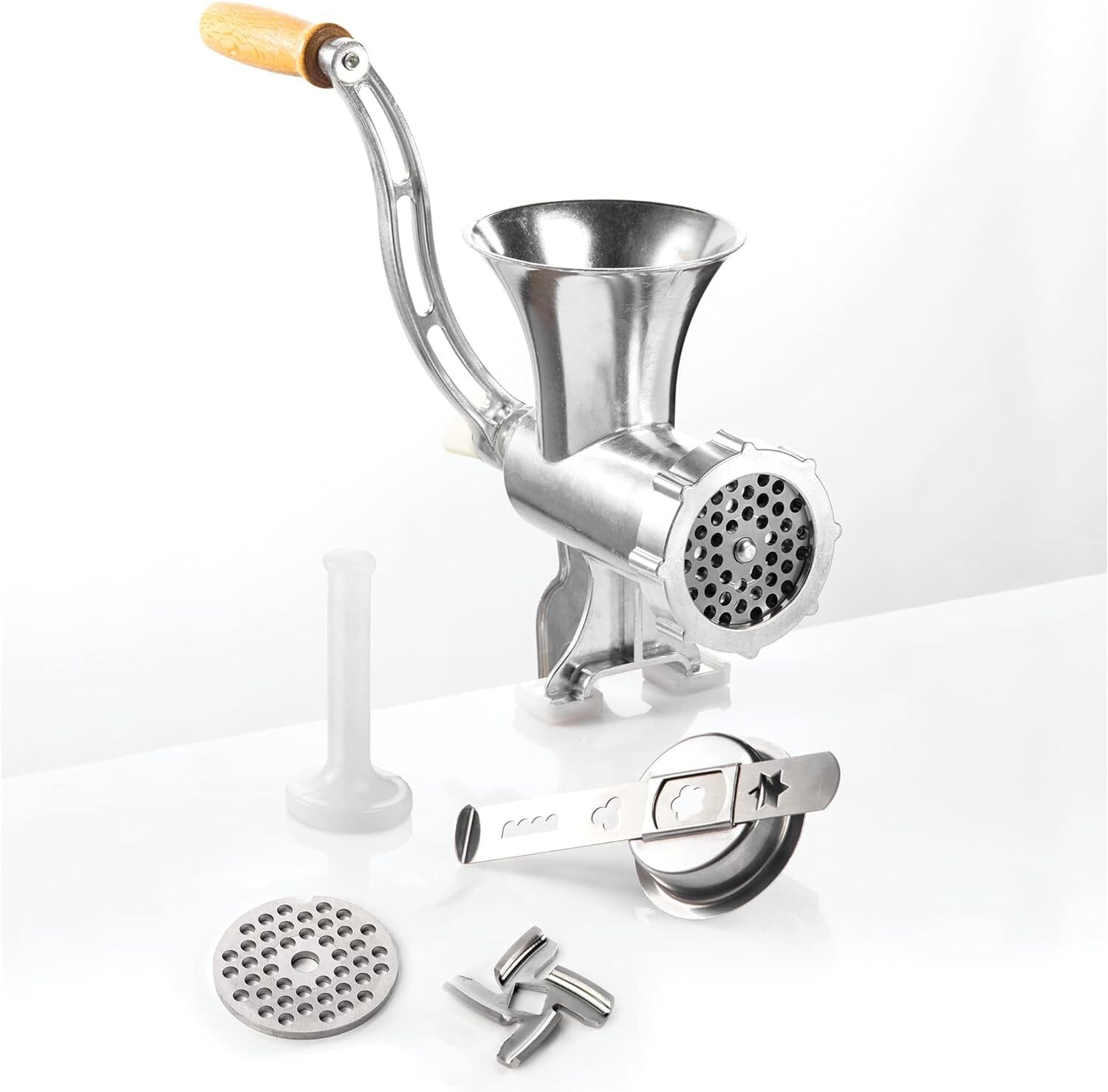 GSW 588423 - Tritacarne n. 8 in alluminio con punta da pasticcere e...