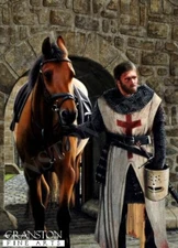 Knights templer medieval military art Post card The Homecoming by Ivan Berryman