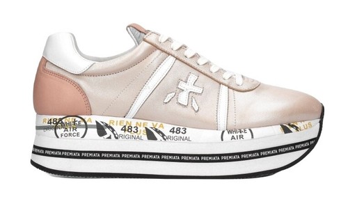 Sneakers Donna Premiata Art. CONNY-5332 BEIGE+BIANCO - Calzature Bruno