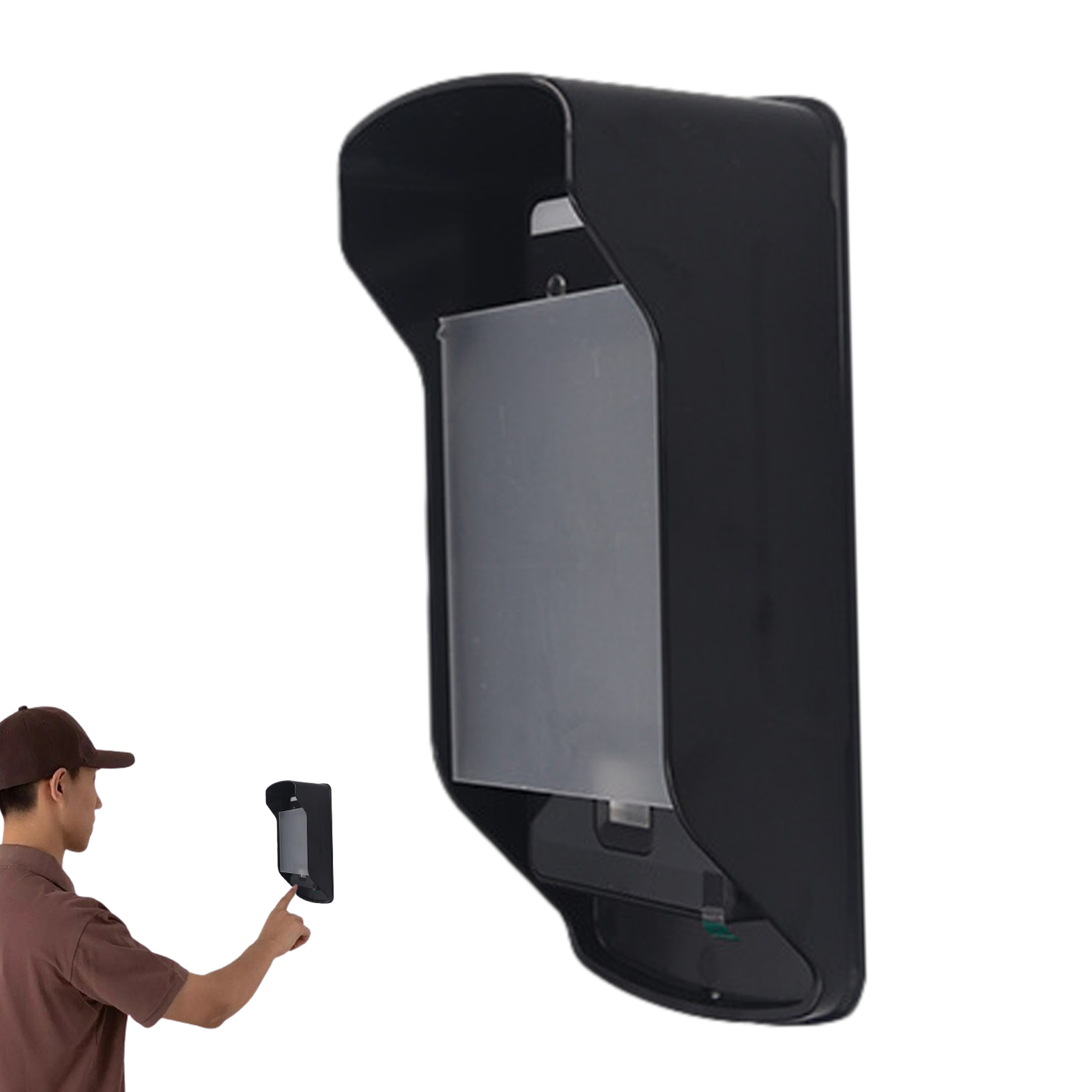 Doorbell Waterproof Cover Ring Doorbell Anti-Glare Cover Weatherproof Rainproof-image