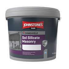 Johnstone's Trade Stormshield Sol Silicate Masonry White 5L - Matt Breathable