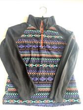 Columbia Girls Aztec Print Pullover Fleece Jacket Size M 10-12