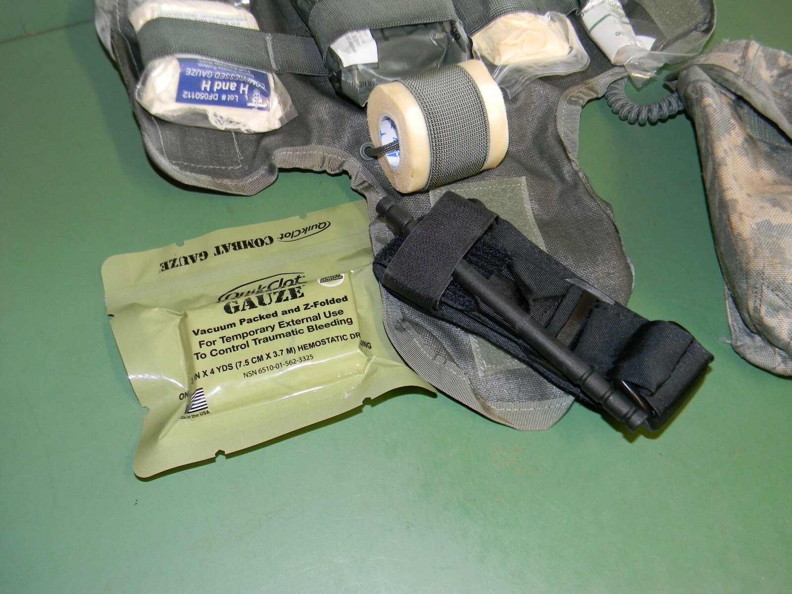 USGI Army ACU Camo Individual First Aid Kit IFAK Pouch Insert CAT