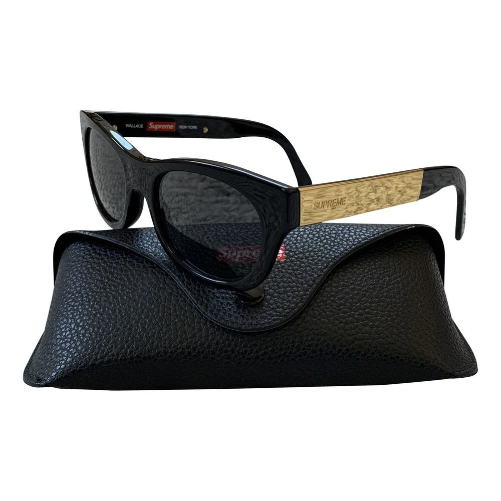 Supreme Black Black Sunglasses for Men for sale | eBay