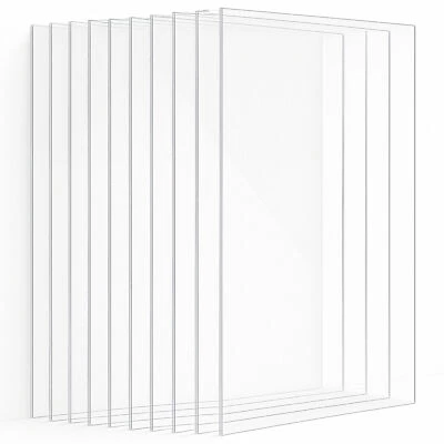 THE SUPPLY STUDIO A3 & A4 Clear Acrylic Sheets 3mm Thickness Plexiglass Panels Plastic Laser Craft