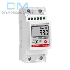 DIN-Rail Single-Phase Energy Meter Digital Power Consumption Kwh Meter AC 230V