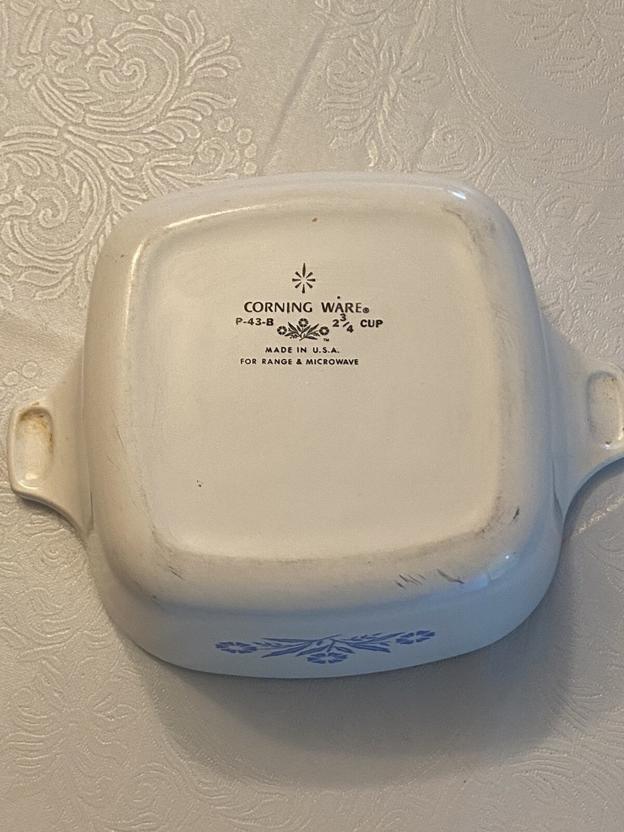 Corning Ware Blue Cornflower Casserole Baking Dishes Corelle 2 3/4