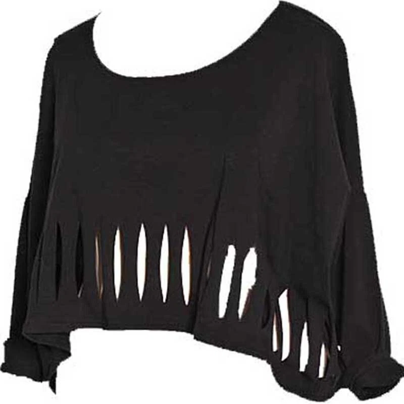 BORIS INDUSTRIES Shirt Jersey Cut-Out-Look Gr 42 44 46 48 (EG) schwarz - Bild 1 von 1