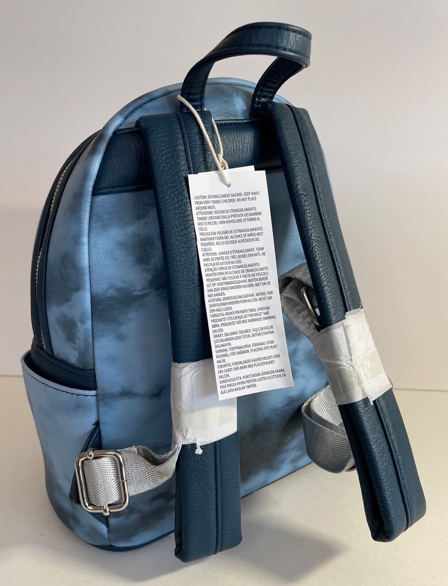 Disney Parks RunDisney Blue Tie Dye Loungefly Backpack  w stickers?NWT Last One Disney Parks RunDisney Blue Tie Dye Loungefly Backpack | eBay main image 4