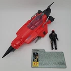 Gi Joe 1988 Cobra Stellar Stiletto with Star-Viper Action Figure File Card Plane