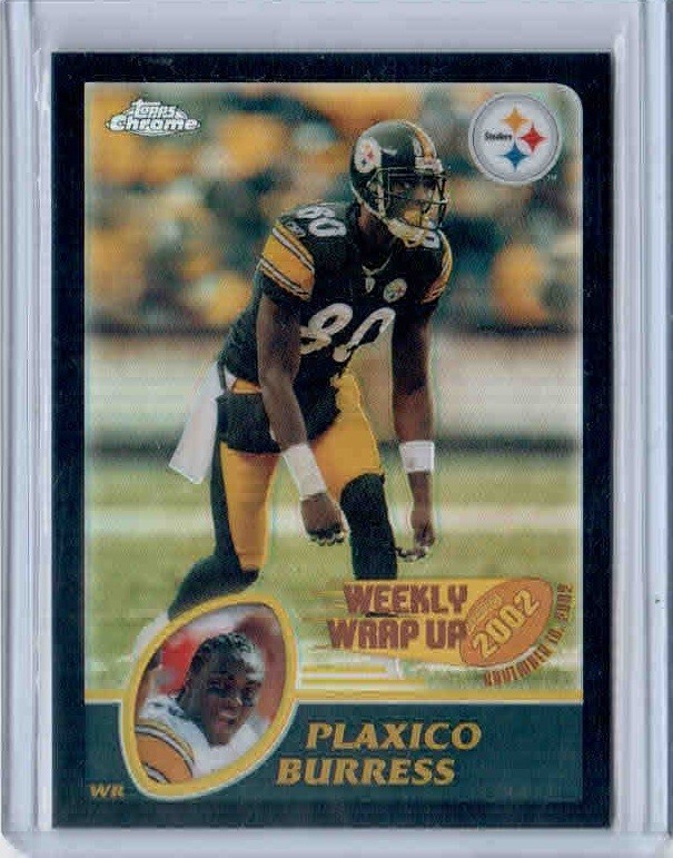 2003 TOPPS CHROME BLACK REFRACTOR #155 - PLAXICO BURRESS #ED 127/599